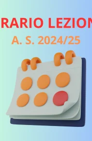 Immagine Orario lezioni anno scolastico 2024/25