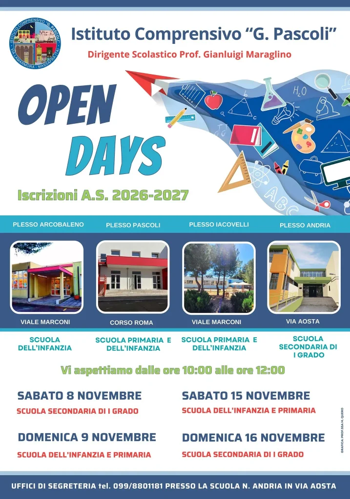 Open Days 2026/27